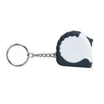 3 1/4 Ft. Mini Tape Measure / Keychain - White