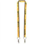 3/4" Dual LA-214 Attachment Sublimation Lanyard