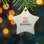 3" CERAMIC ORNAMENT - STAR -