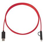 3-In-1 10 Ft. Braided Charging Cable -  