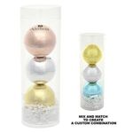 Buy 3-Piece Metallic Lip Moisturizer Ball Tube Gift Set