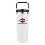 30 Oz. Stainless Steel Travel Mug with Handle -  