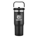 30 Oz. Stainless Steel Travel Mug with Handle -  