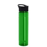 32 oz. Adventure Transparent Bottle with Popup lid - Transparent Green