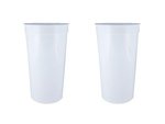 32 oz. Smooth Wall Plastic Stadium Cup - White