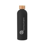 32 Oz. Viviane Stainless Steel Bottle With Bamboo Lid -  