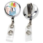 Buy 30" Solid Metal Retractable Badge | Dublin Chrome