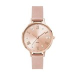 34mm Metal Case Ladies Watch - Brown