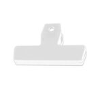 4" Bag Clip - White