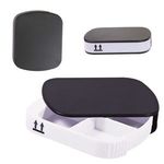 4 Compartment Pill Case - Black