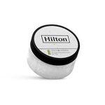 4 oz. Lemon Verbena Bath Salts in Clear Jar with Black Lid