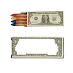 4 Pack Money Crayons - Multi Color