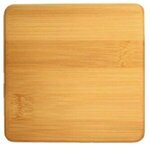 4 Pack Square Bamboo Coaster - Brown