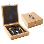 Buy 4 Piece Bamboo Wine Tool Set