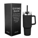 40 Oz. AWS Intrepid Stainless Steel Tumbler - Black