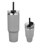 40 Oz. Full Color Naomi Intrepid Stainless Steel Tumbler - Gray