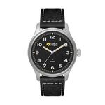 Buy 40MM METAL MATTE SILVER CASE, 3 HAND MVMT, BLACK D...