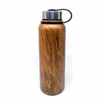 40oz Double Wall SS Vacuum Bottle - Wood