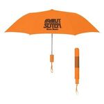 42" Arc Neon Telescopic Folding Umbrella - Neon Orange