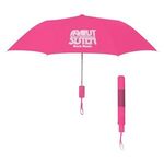 42" Arc Neon Telescopic Folding Umbrella - Neon Pink