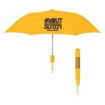 42" Arc Neon Telescopic Folding Umbrella - Neon Yellow