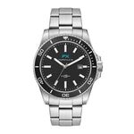 Buy 42.5MM STEEL SILVER CASE, 3 HAND MVMT, BLACK DIAL,...