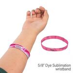 Buy Custom Printed 5/8" Wide Elastic Wrist Band