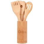 5-Piece Bamboo Kitchen Utensil Set -  