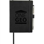 5" x 7" Revello Soft Bound JournalBook® - Black (bk)