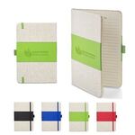 5x7 Soft Cover PU & Heathered Fabric Journal -  