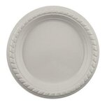 6" Premium White Plastic Plate