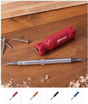 6-in-1 Screwdriver with Phillips, Flat, and Hex capabilities -  