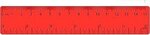 6" Translucent Plastic Ruler - Red