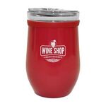 8 Oz. Glass And Stainless Steel Wine Tumbler -  