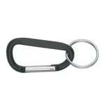 8MM Carabiner with Split Ring - Black