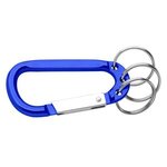 8MM CARABINER WITH TRIPLE SPLIT RING