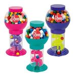 9-3/4" Assorted Color Spiral Gumball Machine - Assorted