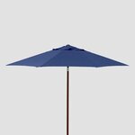 9 WOOD LOOK MARKET UMBRELLA - Navy Blue