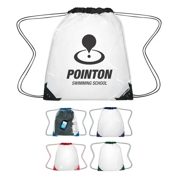 Main Product Image for Custom Printed Clear EVA Drawstring Backpack