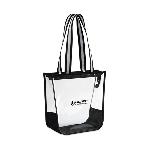 Main Product Image for Custom Printed Sigma Clear Zippered Tote