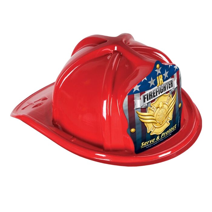Main Product Image for Custom Imprinted Plastic Red Fire Hat with Paper Shield