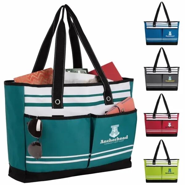 Main Product Image for Custom Printed Two-Pocket Fashion Tote
