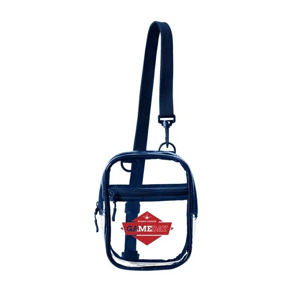 Main Product Image for Custom Logo All Access Clear Adjustable Sling Bag