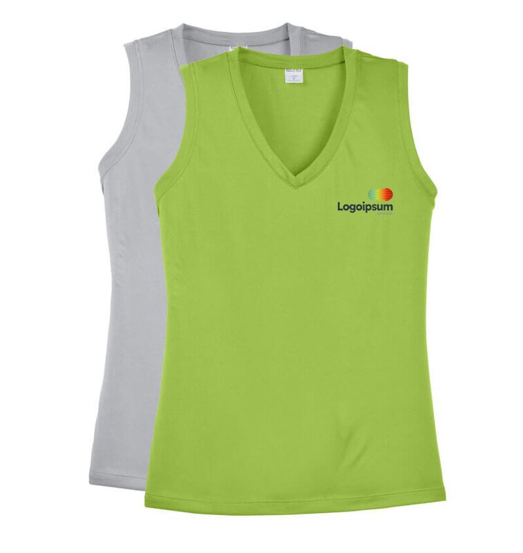 Main Product Image for Custom T Shirt Ladies V-Neck Sport-Tek