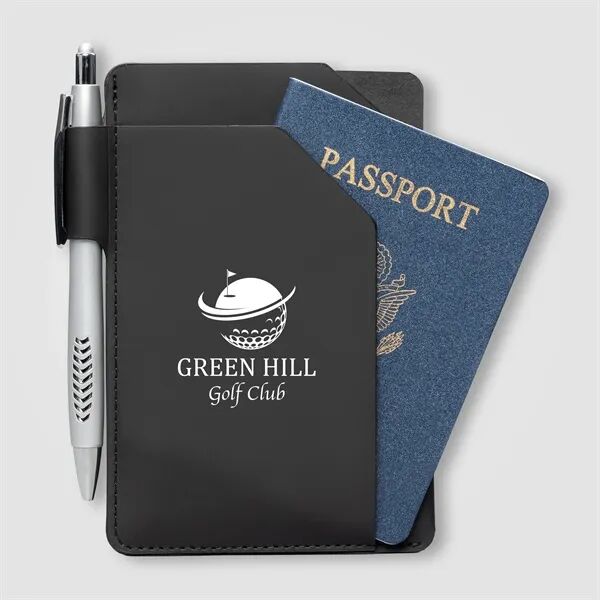 Main Product Image for Imprinted Malmo Recycled PU Passport Holder Notebook - A6
