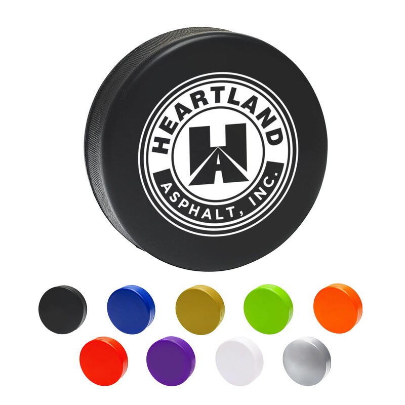 Main Product Image for Custom Printed Foam Hockey Puck Stress Reliever