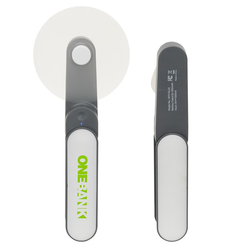 Main Product Image for Custom Printed Gale Rechargeable Fan with Swivel Handle