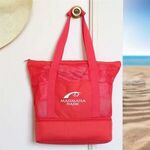 Buy Custom Printed RPET Mesh Beach Cooler Tote
