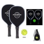 Buy Custom Printed LED Pickleball Set and Glow in the Dark Ball