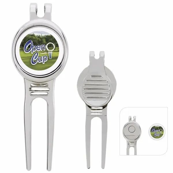 Main Product Image for Custom Printed Golfers Divot Tool with Ball Marker